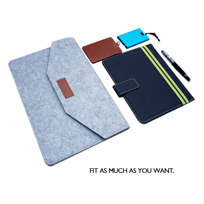 14'' Wool Felt iPad Pouch 07