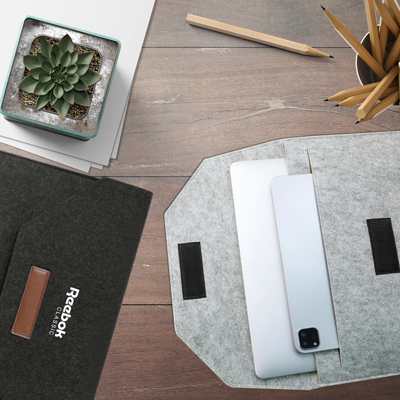 15.4'' Wool Felt iPad Pouch 08