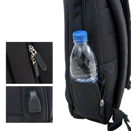 15.6'' MY Laptop Backpack with External USB Port 05