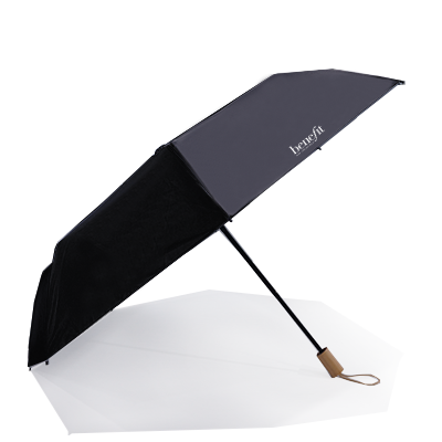 21'' 3 Fold Umbrella with Wooden Handle 07
