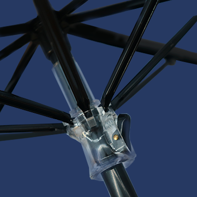 21'' 3 Fold Umbrella with Wooden Handle 12