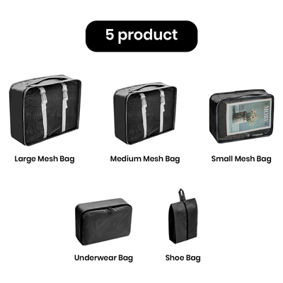 5-In-1 Polyester Travel Organizer Set 07