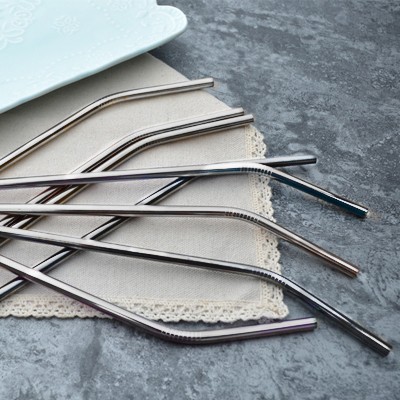 6mm Curve Stainless Steel Straw 09
