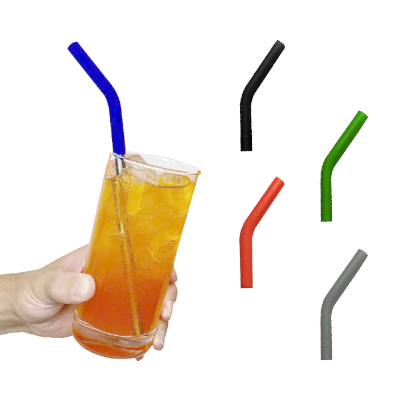 8mm Stainless-Steel Straw with Curved Silicon Tip 01