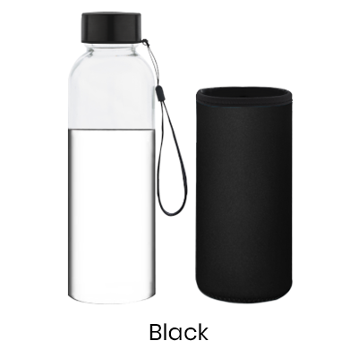 ARCANE Glass Bottle With Neoprene Pouch – 500ml 08