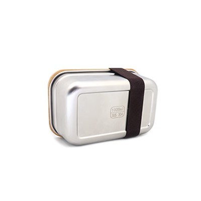 Bamboo SUS304 Lunch Box M Size - 1L 05