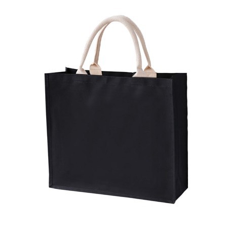 Black Laminated Canvas Bag - 10oz (350x400x150) 04