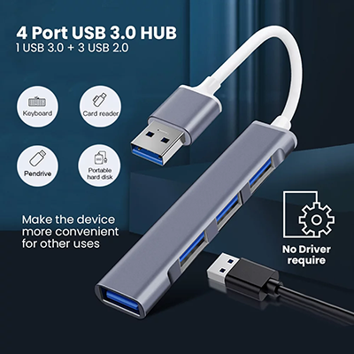 BOLT 4-in-1 USB 3.0 Hub 04