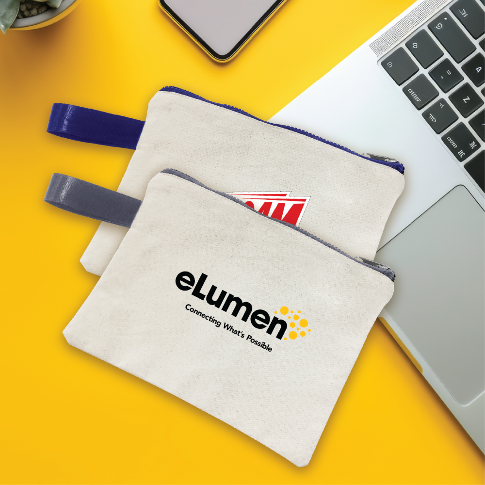 Canvas Zippered Pouch Travel Organizer with Handle - 8oz 03