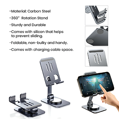 CARBON STEEL 360° Rotatable Phone Holder 10