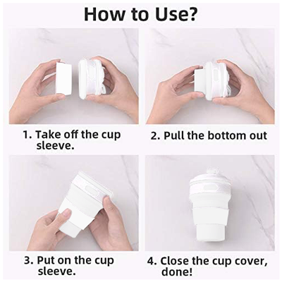 Collapsible Silicone Travel Cup Edition V2– 350ml 05