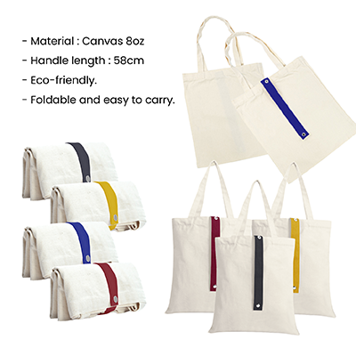 COLOR Strap Foldable Canvas Bag – 8oz (340×400) 10
