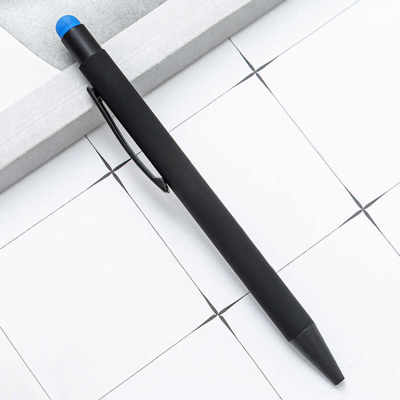 COLOUR Press Action Metal Ball Pen with Stylus 06