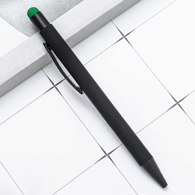 COLOUR Press Action Metal Ball Pen with Stylus 09