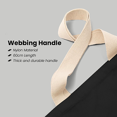 Colour Strip Black Canvas Bag V2 – 10oz (400x350x100) 05