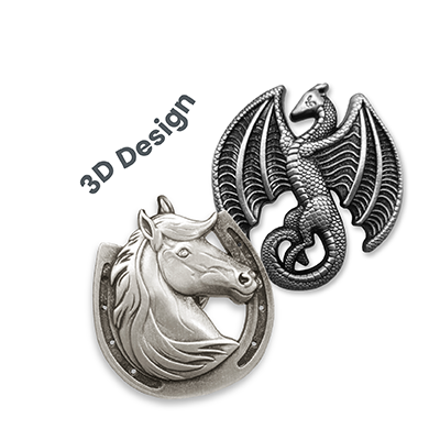 Custom Made Die Struck Collar Pin 07