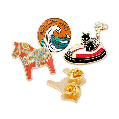 Custom Made Hard Enamel Collar Pin 01