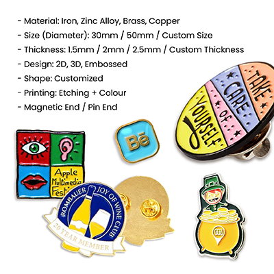 Custom Made Soft Enamel Collar Pin 09