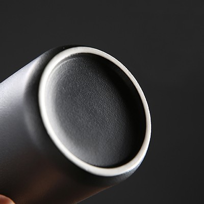 DESIGNER Ceramic Mug with Wooden Handle - 450ml 09