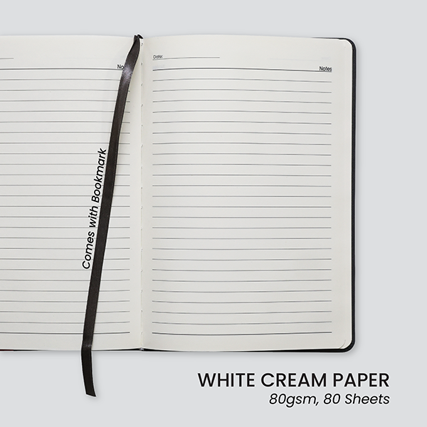 DOUBLE PU Hard Case A5 Notebook with Compartment 05