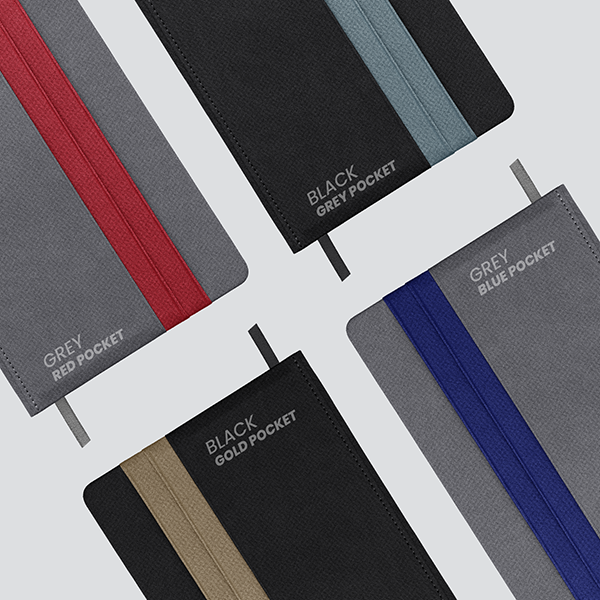 DOUBLE PU Hard Case A5 Notebook with Compartment 07