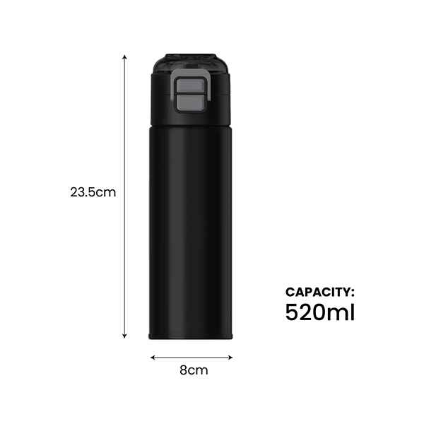 DUCK Dual Lid 316 S.Steel Bottle with Straw - 520ml 07