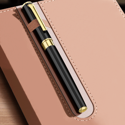Duo Tone PU A5 Notebook with Pen Loop 04