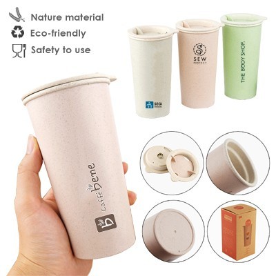 Eco-Wheat Natural Straw Tumbler - 400ml 05