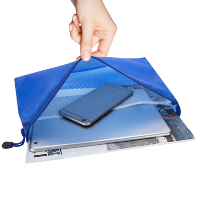 Frosted PVC Organizer with Net Divider  – A4 Size 06