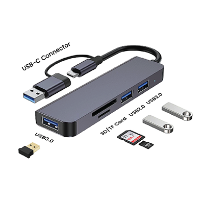 Fusion 5 in 1 USB 3.0 Hub with Type-C 06