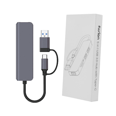 Fusion 5 in 1 USB 3.0 Hub with Type-C 09