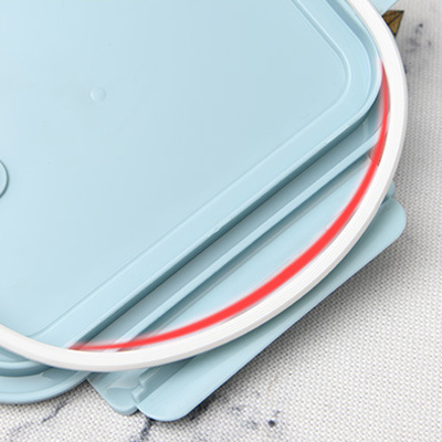 High Borosilicate Glass Lunch 2 Compartment - 1040ml 05