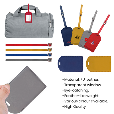 HIS PU Luggage Tag Holder 11