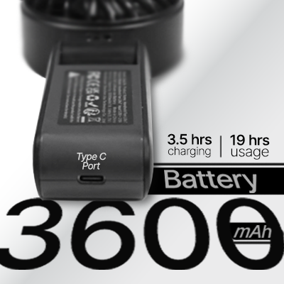 JISULIFE Handheld Fan Life 7 – 3600mAh 05