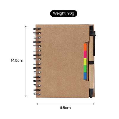 KRAFT Eco-Notebook with Pen 08