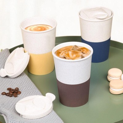 LATTE Eco-Wheat Tumbler with Silicone Holder - 350ml 04