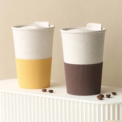 LATTE Eco-Wheat Tumbler with Silicone Holder - 350ml 05