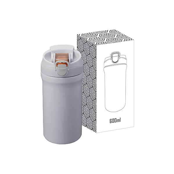 LINK Dual Lid 316 S.Steel Bottle with Straw - 600ml 08