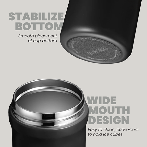 LINK Dual Lid 316 S.Steel Bottle with Straw - 600ml 04