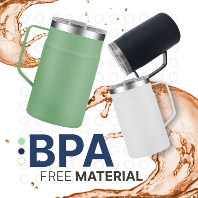 LOCK Stainless Steel Mug with Cover - 650ml 05