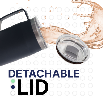 LOCK Stainless Steel Mug with Cover - 650ml 06