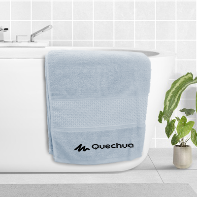 LUFY Full Cotton Bath Towel with Drawstring Pouch (1400x700) - 380g 01