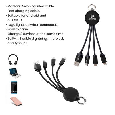 LUMI 3-in-1 Charging Cable 11