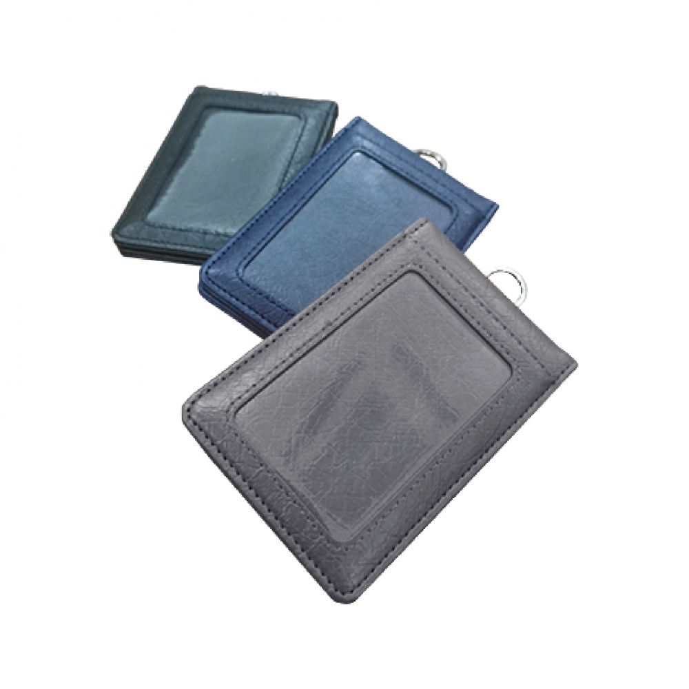 Magnetic PU ID Holder Flip Open Wallet 05