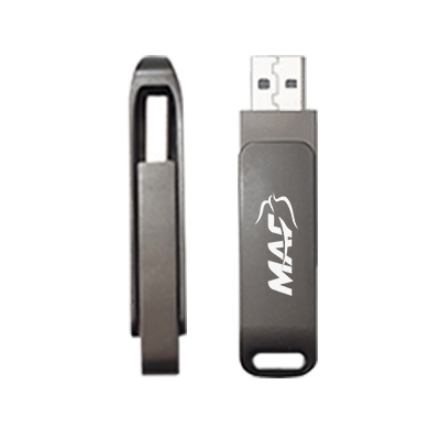 Metal Swing Black USB Flash Drive - 16GB 05