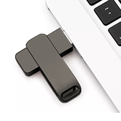 Metal Swing Black USB Flash Drive - 32GB 04