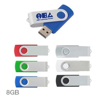 Metal Swivel Color Coated USB Flash Drive - 8GB 03