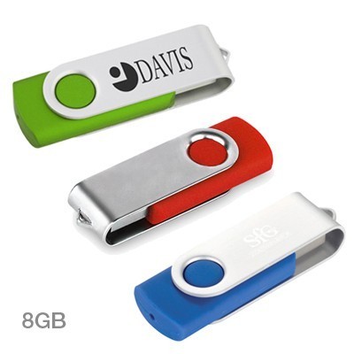 Metal Swivel Color Coated USB Flash Drive - 8GB 05