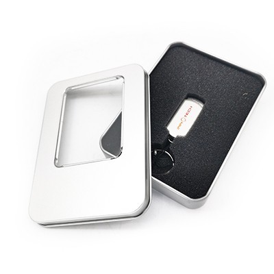 Mini Metal Swivel USB flash drive with HP Strap - 8GB 07