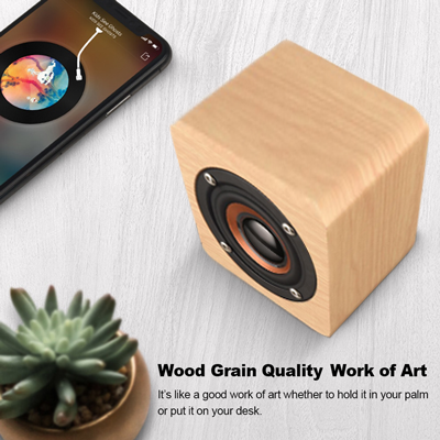 Mini Nelson Wooden Bluetooth Speaker - 400mAh Battery 06